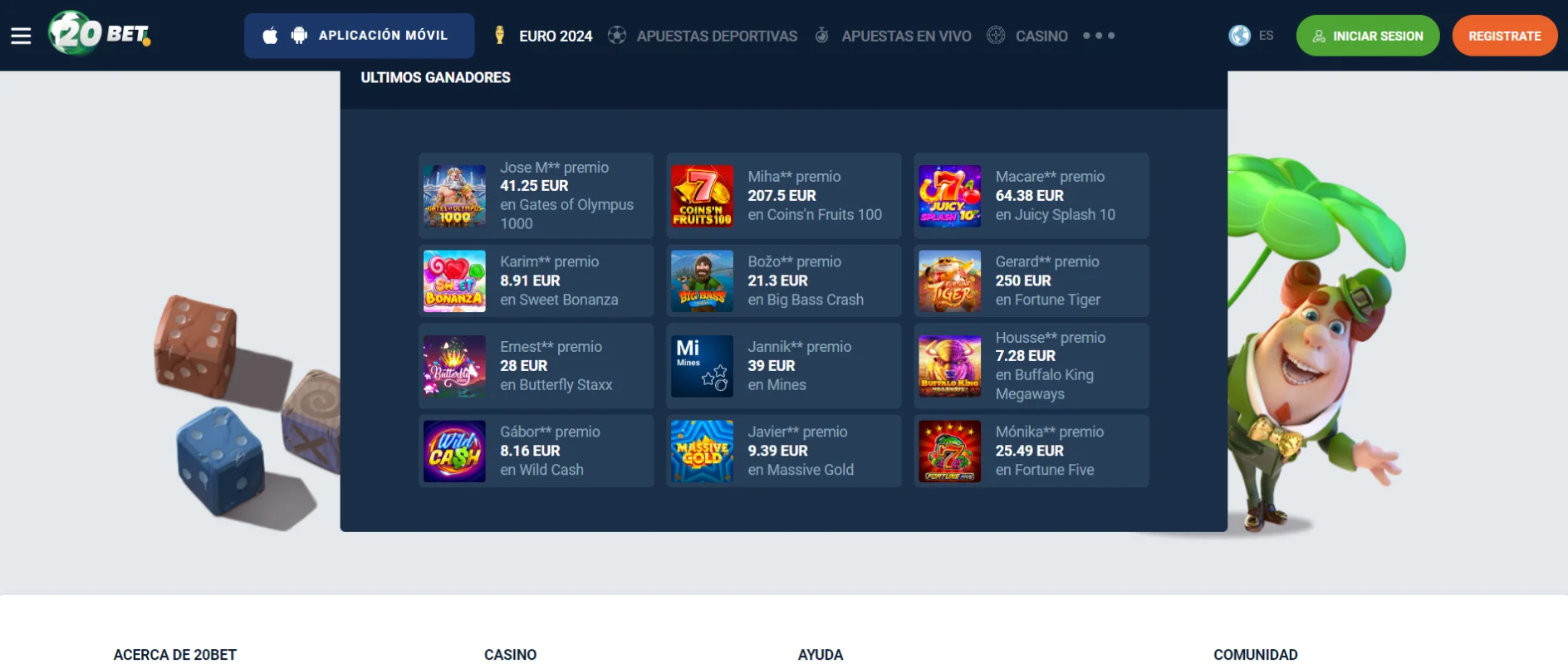 20Bet Juegos de Casino